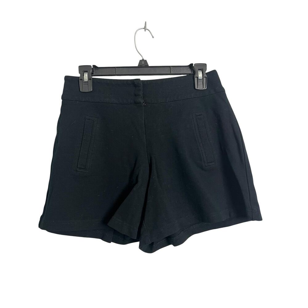Cache high waisted Tap Shorts Womens Small Black Ponte Stretch Retro Pin up